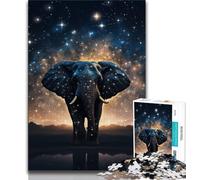 Puzzles 1000 pièces pour Adolescents Galaxies Éléphants, Aide Le Cerveau à exercer des Jouets addictifs pour cultiver la Patience Décoration Parfaite (38x26cm)