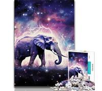 Puzzles 1000 pièces pour Adolescents Galaxies Éléphants Puzzles pour Adolescents, Jeu de Quiz Décoration Murale Cadeaux d'anniversaire et de Noël Uniques (Taille 75x50cm)