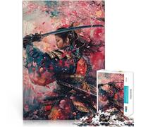 Puzzles 1000 pièces pour Adolescents Geisha Samouraï Japonais Séjour Anti-Stress pour Tuer Le Temps Jeu de défi Unique 50x70cm