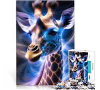 Puzzles 1000 pièces pour Adolescents Girafe Mythique Jouets Jeux éducatifs Soulagement du Stress décoration Murale 38x26cm