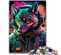 Puzzles 1000 pièces pour Adolescents Graffiti coloré Lion Amusement en Famille Activités Amusantes à la Maison, Cadeau d'anniversaire, Cadeaux de Voyage, pour et 14 Ans 38x26cm