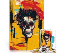 Puzzles 1000 pièces pour Adolescents Graffiti de crâne Style Street Art Jeux éducatifs Renforcer l'amour Entre Les Couples 75x50cm