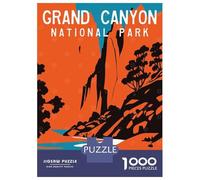 Puzzles 1000 Pièces pour Adolescents Grand Canyon Poster Puzzles pour Adolescents - Jeux Relaxants Et Anti-Stress - Idéal comme Cadeau pour Toute La Famille 38x26cm/1000pcs