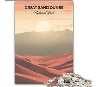 Puzzles 1000 pièces pour Adolescents, Grandes Dunes de Sable, pour stimuler Le Cerveau, Jouets addictifs pour cultiver la Patience et améliorer la mémoire, 50x75cm