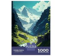 Puzzles 1000 Pièces pour Adolescents Green Valley Puzzles pour Adultes Jeux Amusants Décoration Parfaite Cadeaux d'anniversaire Uniques 70x50cm/1000pcs