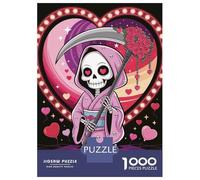 Puzzles 1000 Pièces pour Adolescents Grim Reaper in Love Puzzle pour Adultes Jeux Amusants Améliore La Mémoire Cadeaux d'anniversaire Et Originaux 70x50cm/1000pcs