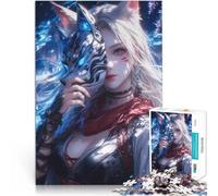 Puzzles 1000 pièces pour Adolescents Guerrier masqué du Renard Séjour Anti-Stress pour Tuer Le Temps Une œuvre d'art 38x26cm