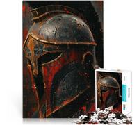 Puzzles 1000 pièces pour Adolescents Guerrier Spartiate Jeu Familial Anti-Stress Défi Difficile Œuvre d'art 52x38cm
