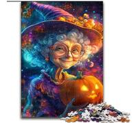 Puzzles 1000 pièces pour Adolescents Halloween Grand-mère, Jouets éducatifs, Jeux Anti-Stress, Interaction Parent-Enfant (Taille 26x38cm)