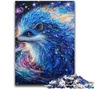 Puzzles 1000 pièces pour Adolescents Hérisson étoilé pour Les 14 Ans et Plus Défi éducatif Activités Amusantes à la Maison, Cadeaux d'anniversaire, Cadeaux de Voyage 50x75cm