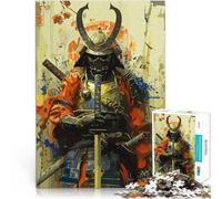 Puzzles 1000 pièces pour Adolescents héros samouraï Réduction du Stress intéressante Jeu éducatif pour Anniversaire, Noël 38x26cm