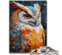 Puzzles 1000 pièces pour Adolescents Hibou mystérieux Difficile à réaliser mais Amusant et Humoristique Anniversaire et Cadeaux Uniques 50x75cm