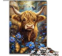 Puzzles 1000 pièces pour Adolescents Highland Yak, Jouets éducatifs et éducatifs, Jeux familiaux, Anniversaires et Cadeaux Uniques (Taille 26x38cm)