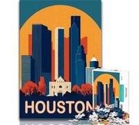 Puzzles 1000 pièces pour Adolescents, Houston, Un Cadeau d'anniversaire Amusant et Humoristique, Difficile à réaliser, décoration Murale (38x26cm)