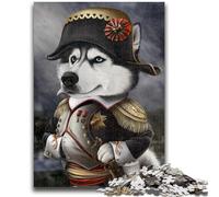 Puzzles 1000 pièces pour Adolescents, Husky, Empereur Napoléon, Jouet éducatif et éducatif, idéal comme Cadeau pour Toute la Famille, 50x75cm