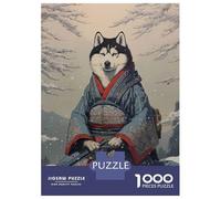 Puzzles 1000 Pièces pour Adolescents Husky The Samurai Puzzles pour Adolescents - Jeux Relaxants Et Anti-Stress - Idéal comme Cadeau pour Toute La Famille 52x38cm/1000pcs