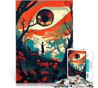 Puzzles 1000 pièces pour Adolescents Œil géant dans la forêt pour Le Jeu éducatif Challenge Toy Œuvre d'art 52x38cm