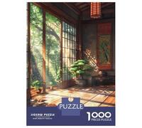 Puzzles 1000 Pièces pour Adolescents Japanese House in Forest Puzzles pour Adolescents - Jeux Relaxants Et Anti-Stress - Idéal comme Cadeau pour Toute La Famille 52x38cm/1000pcs