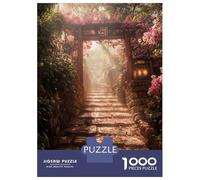 Puzzles 1000 Pièces pour Adolescents Japanese Torii Gate Shrine Puzzles pour Adultes Jeux Relaxants Assemblage De Motifs Cadeau d'anniversaire, Cadeaux, 38x26cm/1000pcs