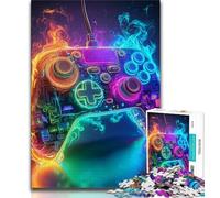 Puzzles 1000 pièces pour Adolescents, Jeux néon, Puzzles pour Adolescents, Jeu de Quiz, décoration Murale, Cadeaux d'anniversaire et de Noël Uniques (Taille 38x26cm)