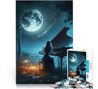 Puzzles 1000 pièces pour Adolescents Jouer du Piano Défi Difficile pour soulager Le Stress Décoration d'intérieur 52x38cm