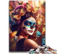 Puzzles 1000 pièces pour Adolescents, Jouets colorés du Jour des Morts, Jeux éducatifs, Anti-Stress, Interaction Parent-Enfant, pour Les 14 Ans et Plus, 50x75cm
