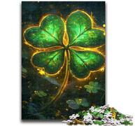 Puzzles 1000 pièces pour Adolescents, Jouets en Forme de trèfle à Quatre Feuilles, Jeux éducatifs, Anti-Stress, Interaction Parent-Enfant, pour Les 14 Ans et Plus, 50x75cm