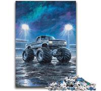 Puzzles 1000 pièces pour Adolescents, Jouets Monster Truck psychédéliques, Jeux éducatifs, Anti-Stress, Interaction Parent-Enfant, pour Les 14 Ans et Plus, 26x38cm