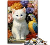 Puzzles 1000 pièces pour Adolescents, Jouets pour Chats et perroquets, Jeux éducatifs, Anti-Stress, Interaction Parent-Enfant, à partir de 14 Ans, 26x38cm
