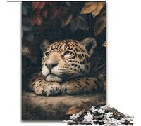 Puzzles 1000 pièces pour Adolescents Jungle Wild Black Panther, Jeu Stimulant, Jouets, décoration Murale, Cadeaux d'anniversaire et de Noël Uniques (Taille 26x38cm)