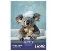 Puzzles 1000 Pièces pour Adolescents Koala Bath Time Fun-5 Puzzles pour Adultes - Jeux De Construction - Découpe De Précision - Stimule Le Cerveau 52x38cm/1000pcs