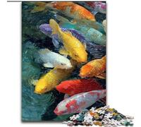 Puzzles 1000 pièces pour Adolescents : Koi Nageur, Jeu Stimulant et Familial avec pièces entièrement emboîtables de Formes aléatoires 26x38cm