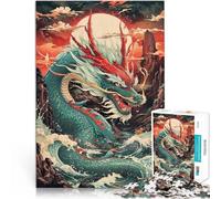Puzzles 1000 pièces pour Adolescents La colère des Dragons de mer Jouets à Faire soi-même pour la décoration intérieure 52x38cm