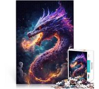 Puzzles 1000 pièces pour Adolescents La Galaxie des Dragons Anciens pour s'amuser en Famille Une œuvre d'art 52x38cm