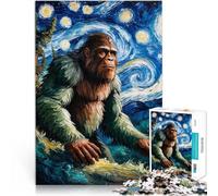 Puzzles 1000 pièces pour Adolescents La Nuit étoilée de Bigfoot Compétition de Vitesse Manuelle Super Cadeau 52x38cm