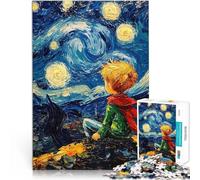 Puzzles 1000 pièces pour Adolescents La Nuit étoilée du Petit Prince Jeu de Quiz Décoration Murale, Cadeaux Uniques pour Anniversaire et Noël 75x50cm