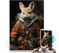 Puzzles 1000 pièces pour Adolescents Lapin Explorateur Jeux éducatifs Décoration d'intérieur Décoration Parfaite 50x70cm