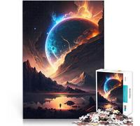 Puzzles 1000 pièces pour Adolescents L'aube de la planète Jouets éducatifs d'apprentissage Cadeau pour Les Anniversaires 75x50cm