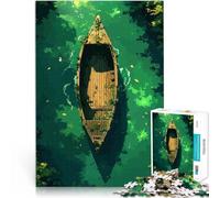 Puzzles 1000 pièces pour Adolescents Le Bateau abandonné Jeu Familial Anti-Stress Défi Difficile Œuvre d'art 38x26cm