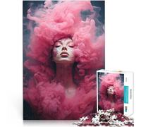 Puzzles 1000 pièces pour Adolescents Le Bonheur du Bruit Rose Jeu Familial Anti-Stress Défi Difficile Jeu de défi Unique 52x38cm