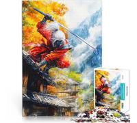 Puzzles 1000 pièces pour Adolescents Le Ninja de l'ombre Pourpre Cadeaux de Jeux stimulants Cadeau d'œuvre d'art 75x50cm