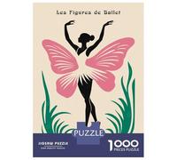 Puzzles 1000 Pièces pour Adolescents Les Figures De Ballet Art Print Puzzles pour Adolescents, Jouets Anti-Stress, Difficile, Excellent Cadeau pour Les Jeux 52x38cm/1000pcs