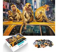 Puzzles 1000 pièces pour Adolescents Les singes de Manhattan pour Le Jeu éducatif Challenge Toy Super Cadeau 52x38cm