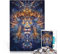 Puzzles 1000 pièces pour Adolescents Lion sacré Jouets Jeux éducatifs Soulagement du Stress De Superbes Cadeaux et Jouets 75x50cm
