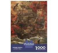Puzzles 1000 Pièces pour Adolescents Lone Ship Sails The Ocean Puzzles pour Adolescents, Jouets, Décoration Murale, Cadeaux pour Femmes, Cadeau d'anniversaire, Cadeaux, 52x38cm/1000pcs