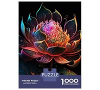 Puzzles 1000 Pièces pour Adolescents Lotus Flower New Art Puzzles pour Adultes - Jeux De Construction - Découpe De Précision - Stimule Le Cerveau 52x38cm/1000pcs