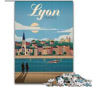 Puzzles 1000 pièces pour Adolescents Lyon, stimulent Le Cerveau, stimulent la Patience et améliorent la mémoire 50x75cm