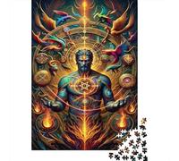 Puzzles 1000 Pièces pour Adolescents Magickal Mastery The Ultimate Guide to Spiritual Power Puzzles pour Adultes Jeux Relaxants Assemblage De Motifs Cadeau d'anniversaire, Cadeaux, 70x50cm/1000pcs