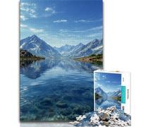 Puzzles 1000 pièces pour Adolescents Magnifiques Montagnes et Lacs 1000 pièces pour Adolescents, idéal comme Cadeau pour Toute la Famille Convient aux Enfants de 14 Ans et Plus (Taille 38x26cm)