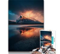 Puzzles 1000 pièces pour Adolescents Magnifiques Montagnes et Lacs 1000 pièces pour Adolescents, idéal comme Cadeau pour Toute la Famille Convient aux Enfants de 14 Ans et Plus (Taille 38x26cm)